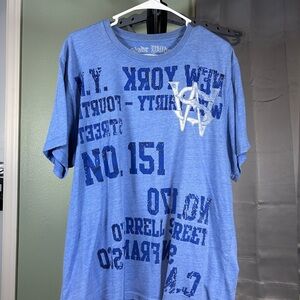 Blue Graphic Men's T-Shirt